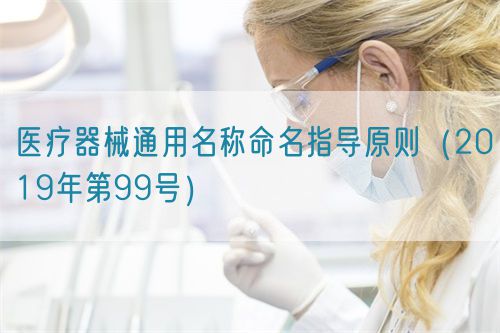 醫(yī)療器械通用名稱命名指導原則(2019年第99號)(圖1) 醫(yī)療器械通用名稱命名指導原則(2019年第99號)(圖1)