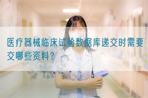 醫(yī)療器械臨床試驗(yàn)數(shù)據(jù)庫遞交時(shí)需要交哪些資料？(圖1)